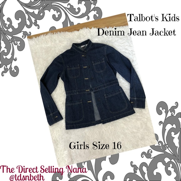 Talbots Kids Other - TALBOT'S KIDS    Girls Denim Jean Jacket     SZ 16